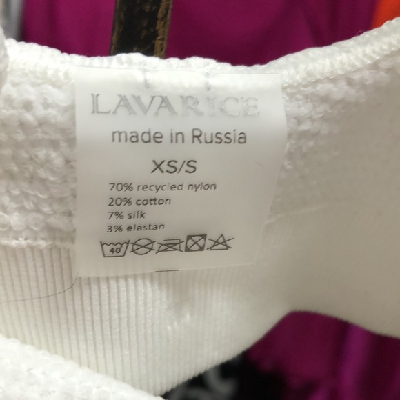 LAVARICE White Swim / Bra Top NWT XS/S - Picture 9 of 10